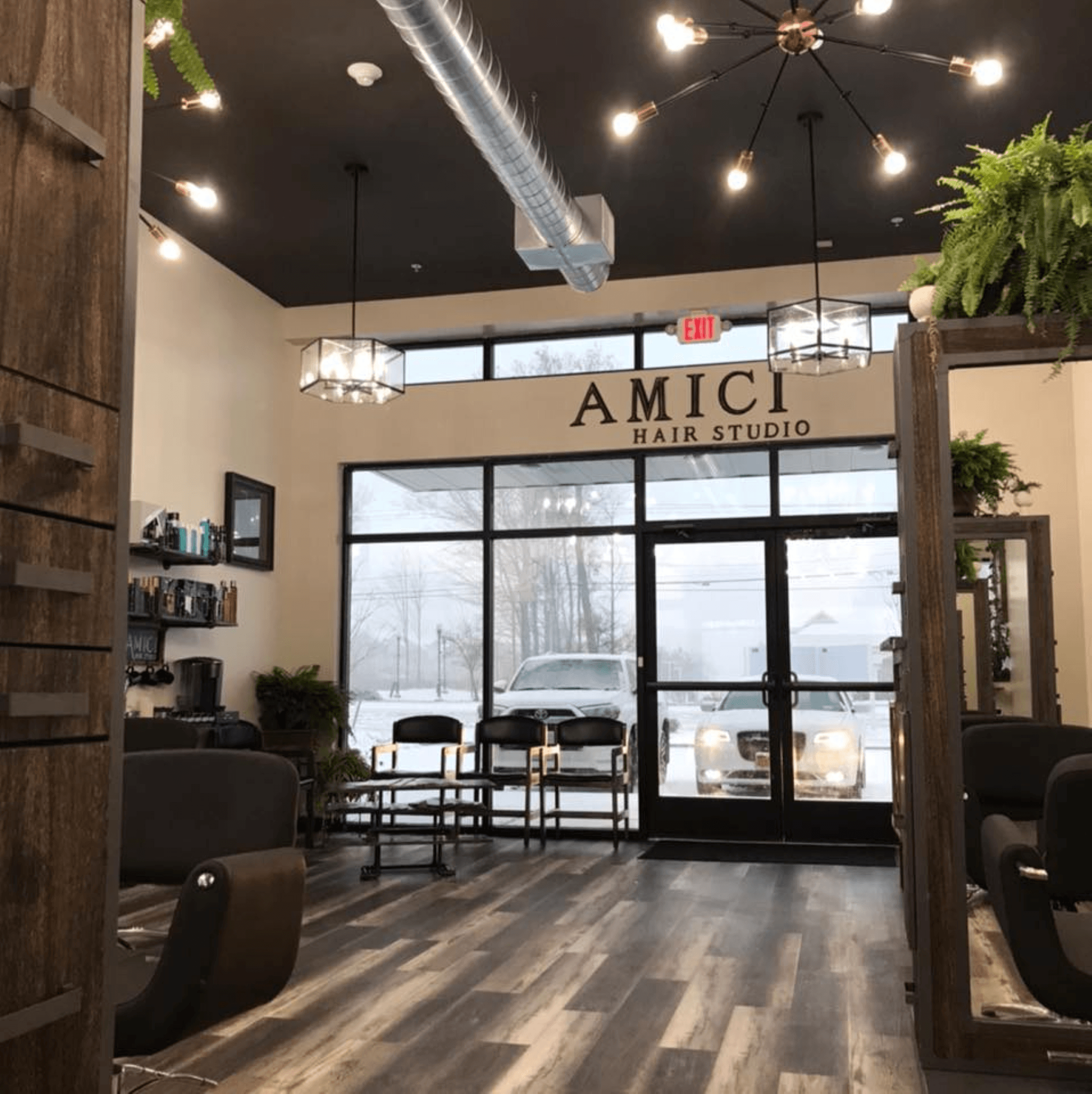 Entrance at Amici Hair Studio